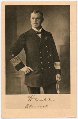 REINHARD SCHEER (1863 - 1928) Admiral of the Imperial German Navy, led the High Seas Fleet at 