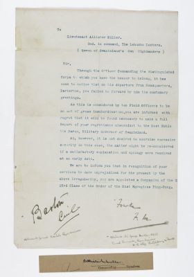 ALLISTER MILLER. (1892-1951) South African aviation pioneer who joined the RFC as a pilot, in 