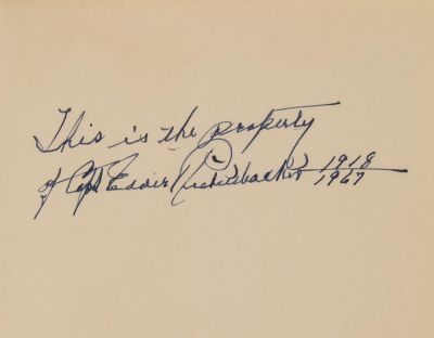 EDWARD V. RICKENBACKER. (1890 - 1973) American aviator and World War l ace credited with 26 