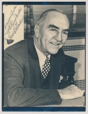 EDWARD V. RICKENBACKER. (1890 - 1973) American aviator and World War l ace credited with 26 