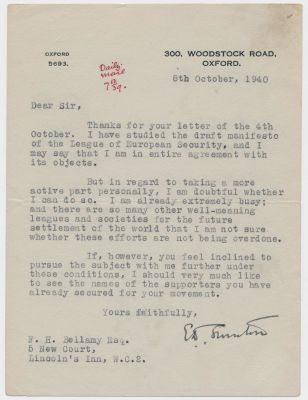 (INVENTOR OF THE TANK) ERNEST SWINTON. (1868 - 1951) British Army officer who played a part in 