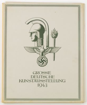 1943 'GREAT GERMAN ART EXHIBITION' PRINT SET, OWNED BY GEN. CLARENCE R. HUEBNER. Fine set of 