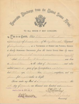 CLARENCE R. HUEBNER IS PROMOTED TO SECOND LIEUTENANT. FROM THE ESTATE OF GEN. CLARENCE R. 
