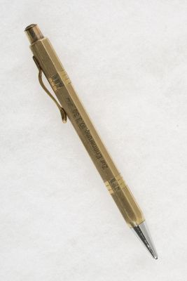 ERNST UDET PRESENTATION WATERMAN MECHANICAL PENCIL. A quality Waterman gold (or gold plated) 