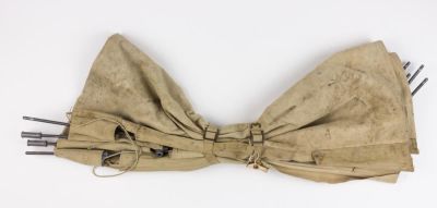 GEN. CLARENCE R. HUEBNER'S FOLDING COT. FROM THE ESTATE OF GEN. CLARENCE R. HUEBNER, COMMANDER 