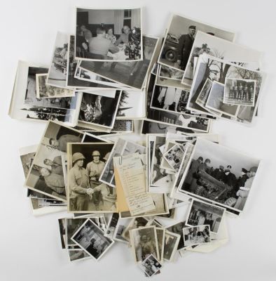 GEN. CLARENCE R. HUEBNER'S MILITARY PHOTOGRAPHS (120+). FROM THE ESTATE OF GEN. CLARENCE R. 