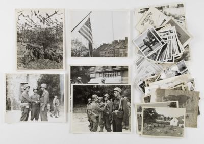 GEN. CLARENCE R. HUEBNER'S PHOTOGRAPH GROUPING (85+). FROM THE ESTATE OF GEN. CLARENCE R. 