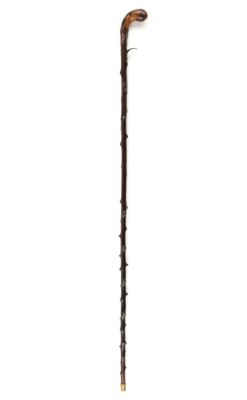 GEN. CLARENCE R. HUEBNER'S WALKING CANE WITH TRIGGER. FROM THE ESTATE OF GEN. CLARENCE R. 