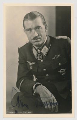 ADOLF GALLAND. (1911-1994) German fighter ace of World War II and general of fighters, awarded 
