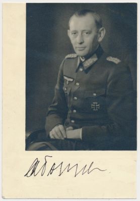 ALFRED TOPPE. (1904 - 1971) German general, commanded the North Branch of the Army, Chief of the 