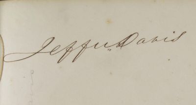 AUTOGRAPH BOOK OF THE FIRST CONFEDERATE CONGRESS, JEFFERSON DAVIS, AND HIS CABINET. An 