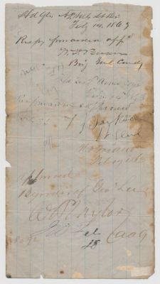 THOMAS J. JACKSON AND WILLIAM DORSEY PENDER. A pair of especially rare war-date signed 