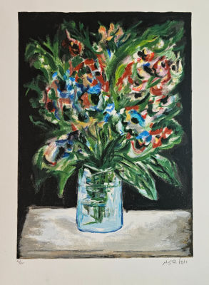 יוסל ברגנר. ליטוגרפיה חתומה 60&times;44 סמ"