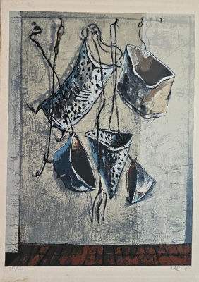 יוסל ברגנר . ליטוגרפיה חתומה מיוחדת 56&times;37 סמ"