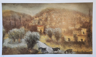 אלברט גולדמן . הדפס נוף ישראלי