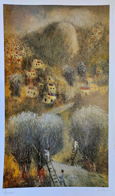 אלברט גולדמן . הדפס נוף ישראלי