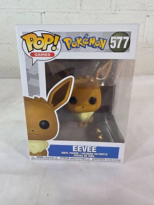 Funko Pop Pokemon Eevee Vinyl Figure #577. Funko Pop Games vinyl figure of Eevee from the