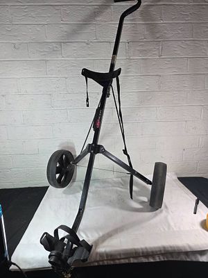 Intech Lite Rider Golf Bag Cart. Intech Lite Rider golf bag cart featuring a lightweight metal