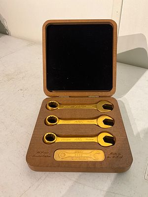 MAC Tools Gold Wrenchs. MAC Tools Limited Edition wrench set featuring three wrenches with gold 