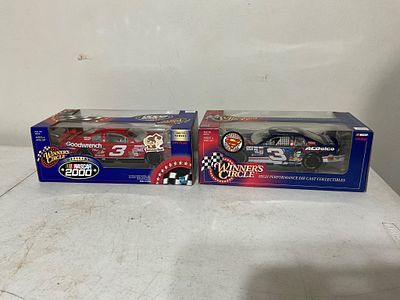 2 NASCAR Diecast Cars. Two Winnerâ€™s Circle 1:24 scale diecast NASCAR collectible cars in 