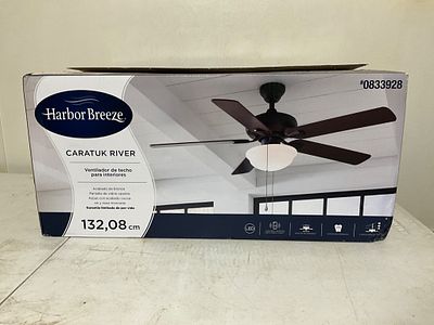 Harbor Breeze Ceiling Fan. Harbor Breeze Caratuk River indoor ceiling fan with a 52-inch blade 