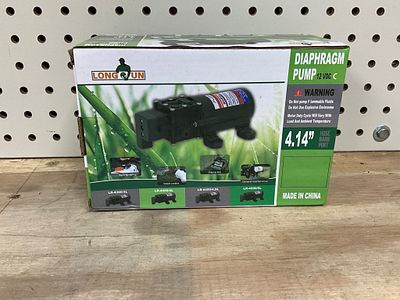 Longrun Diaphragm Pump 12V DC. Longrun diaphragm pump designed for 12V DC operation with a 4.14 