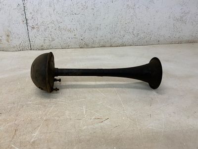 Vintage Metal Automotive Horn. Vintage automotive horn constructed of metal with a flared bell 