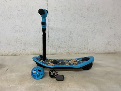 Blue Children&acirc;s Adjustable Electric Scooter. Children's electric scooter featuring a blue deck 