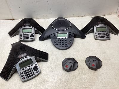 Polycom SoundStation Phones. Polycom SoundStation conference phone systems, including multiple