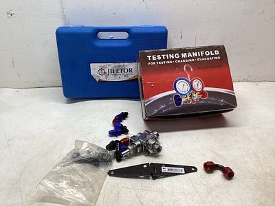Testing Manifold Kit with Accessories. Testing manifold kit including CT-536H/HF model manifold
