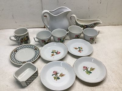 Tableware Including McCoy. Ceramic tableware including pieces marked McCoy and Royalstone China