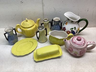 Ceramic and Porcelain Tableware. Various ceramic and porcelain tableware items, including a