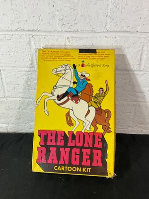 The Lone Ranger Cartoon Kit with Accessories. The Lone Ranger Cartoon Kit, featuring a colorful