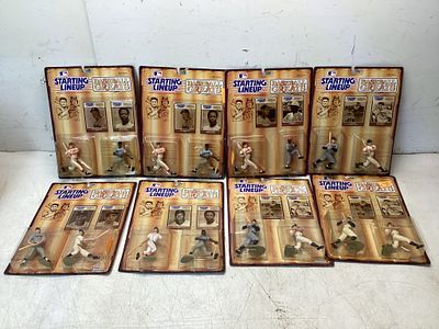 Starting Lineup Baseball Greats Action Figures. Eight Starting Lineup Baseball Greats action 