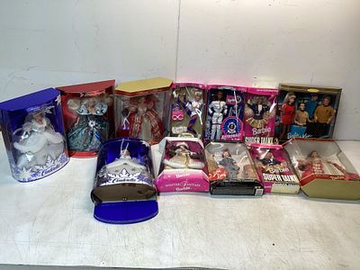 Barbie Dolls in Original Packaging. Barbie dolls in original packaging, showcasing various 