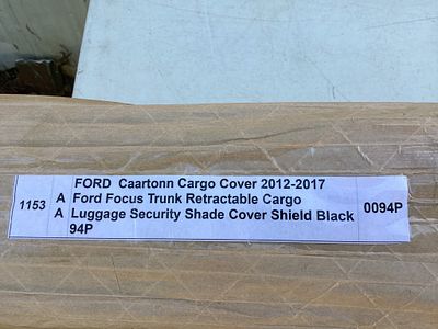 Ford Focus Trunk Retractable Cargo Cover 2012-2017. A Ford Focus trunk retractable cargo cover 