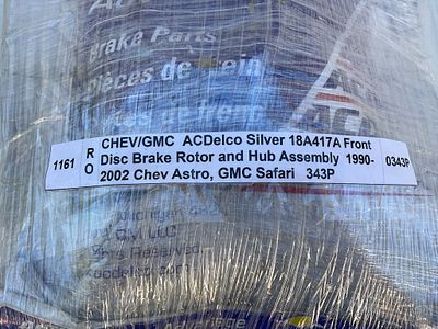 ACDelco Silver Brake Rotor and Hub Assembly. ACDelco Silver 18A417A front disc brake rotor and 