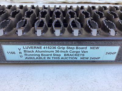 Luverne Black Aluminum Grip Step Board, 36-Inch. Luverne Grip Step board measuring 36 inches in 