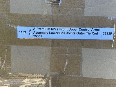 A-Premium 6-Piece Control Arm Assembly Kit. A sealed box containing an A-Premium 6-piece front 