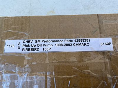 Chevrolet GM Pickup Oil Pump 1998-2002 Camaro/Firebird. Chevrolet GM Performance Parts box 