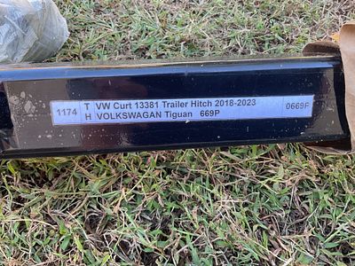 Volkswagen Tiguan Trailer Hitch, 2018-2023. Curt Model 13381 trailer hitch designed for 