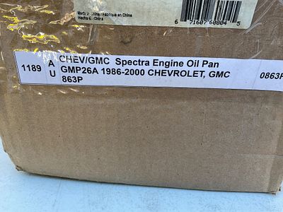 Spectra Engine Oil Pan for 1986-2000 Chevrolet/GMC. Spectra Premium engine oil pan, model GMP26A 