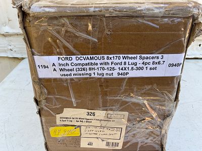 Ford DCVamous 8Ã170 Wheel Spacers, 4-Pack. Ford DCVamous 8x170 wheel spacers, compatible with 