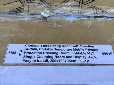 Portable Dressing Room With Shading Curtain. Portable dressing room with a shading curtain 