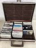 Electronics, Media, and Accessories. Lot including 13 music cassette tapes in a carrying case Image - 3