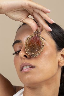 Impressive 18K Gold, Tourmaline and Diamond Pendant. an exquisite pendant measuring 8.0 x 5.5 cm 