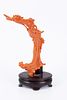 High-quality Chinese coral figurine in the form of Guanyin. A large, high-quality Chinese coral Image - 2