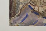 Mordechai Lebanon (1901-1968) an alley in the old city. A large painting depicting a typical Image - 2