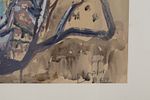Mordechai Lebanon (1901-1968) an alley in the old city. A large painting depicting a typical Image - 1