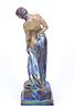 ZSOLNAY- Hungarian porcelain statue in the form of a naked maiden, circa 1910. Hungarian Image - 3